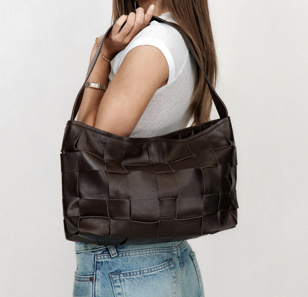Tiled Tote - Cocoa